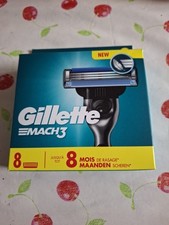 Lot 8 Lames. GILLETTE MACH3. Rasoir de Rasage Gilette Mach 3 #0