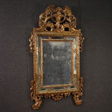 Miroir italien style ancien Louis XVI bois doré meuble cadre 20ème siècle