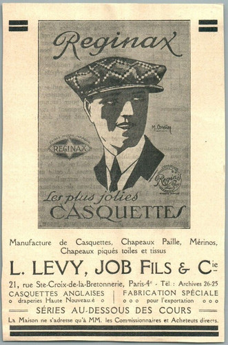 Levy job casquettes reginax - job,