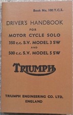 Triumph 3SW 5SW 350 500 Solo