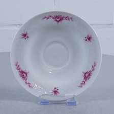 Scherzer Bavaria porcelaine soucoupe soucoupe relief fleurs rouges
