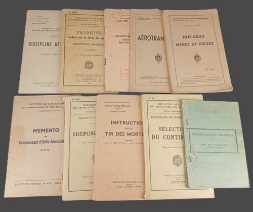 Lot livrets instruction - lot, d'instruction