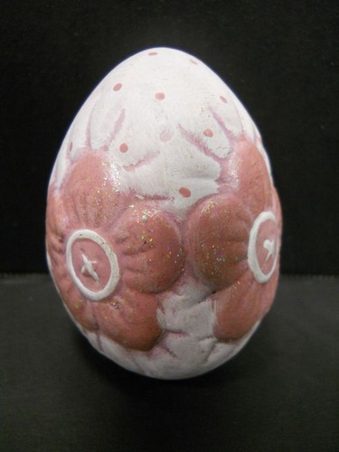 Ceramic bisque egg - bisque,
