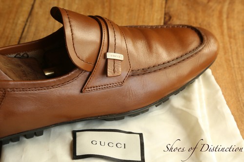 Mocassins gucci cuir marron - cuir,