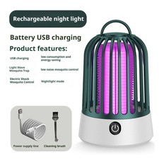 Electric Shock Mosquito Killer Lamp 2in1 Portable Night Light Mosquito K5W3