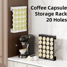 Distributeur de Capsules de Caf�� avec Support Mural 20 Trous Rangement pour Uti