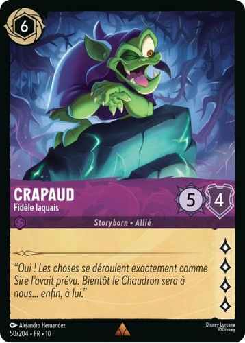 Lorcana crapaud fidèle - lorcana,