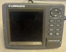 Lowrance LMS-337C Display Cables And Cover FOR PARTS / NOT WORKING AS IS