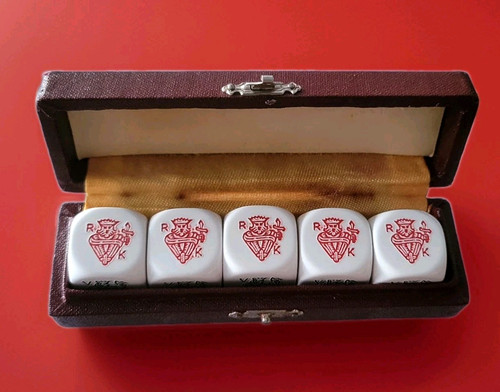 Vintage jeu dés - jeu, poker
