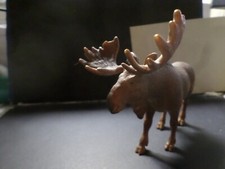 ANIMALS FIGURE REINDEER CHRISTMAS PVC TOY USED 11 cm h and long
