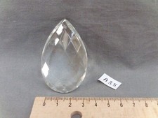 Glass Tassel (Set of 1) Faceted Drop Shape 64/39mm (A35)