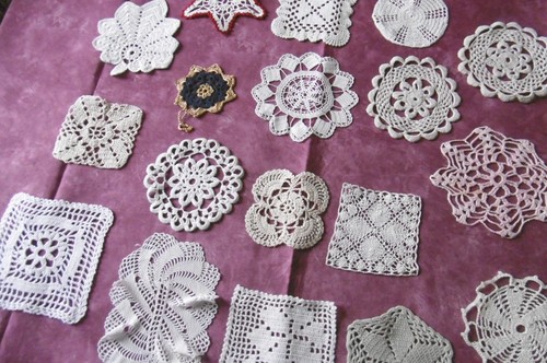 Lot petits napperons en - de,