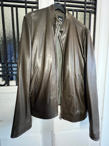 Blouson cuir hugo boss taille - hugo,