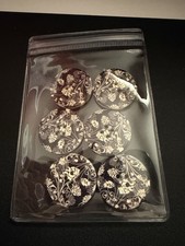 Lot De 6 Gros Boutons En Bois