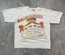 Vintage 90’s Smirnoff Vodka Promo Over Printed Shirt L Size