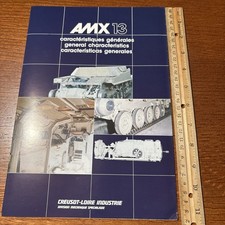 VTG VTT AMX 13 Specs & Diagram Creusot-Loire Industrie Military Tank Brochure