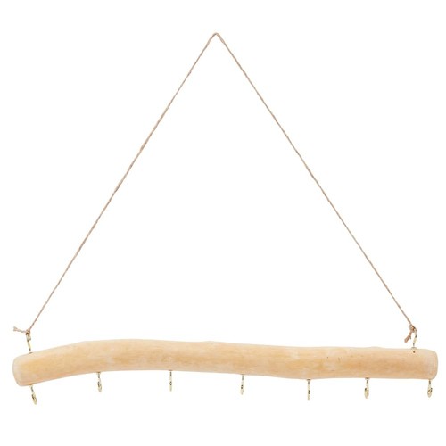 Crochet mural bois naturel - crochet, en