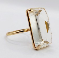 Bague cocktail XXL vintage or