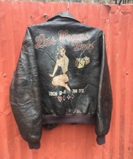 Veste en cuir vintage rare