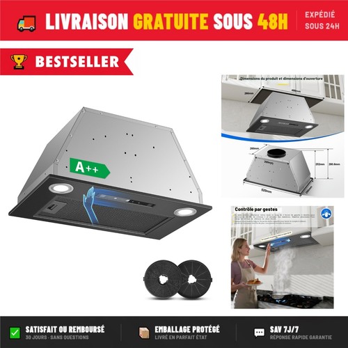 Hotte aspirante encastrable - , 52
