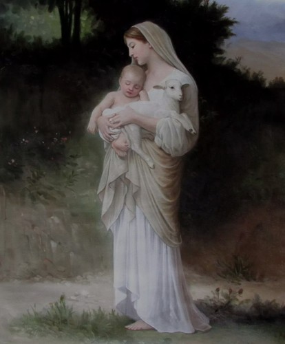 Tableau portrait vierge marie - portrait,