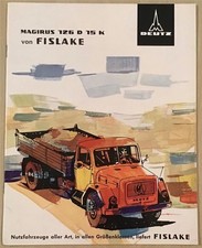 MAGIRUS DEUTZ 126 D 15 K Truck Commercial Sales Brochure Aug 1965 #230-14-8.65Hg