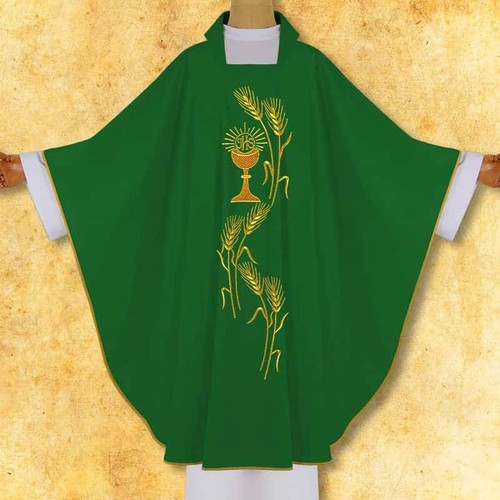 Chasuble brodée calice - chasuble,