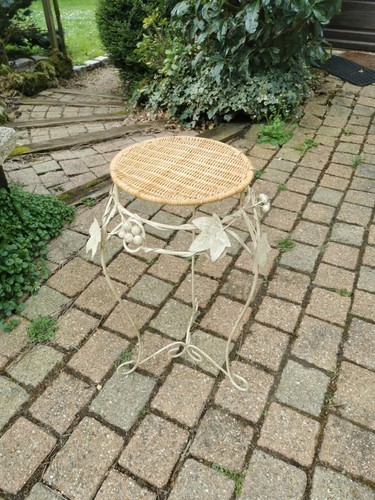 Tabouret pour fleurs osier - tabouret, en