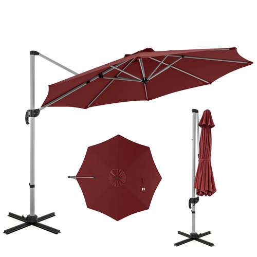 Parasol rond porte faux - rond, porte-à-faux