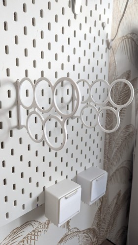 Porte rouleaux bureau plaque - porte-rouleaux,