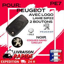 COQUES Télécommande 2 boutons Peugeot : Boxer 2006+ LOGO