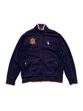 Polo homme Ralph Lauren Big Pony zippé sweat de survêtement manches longues t...