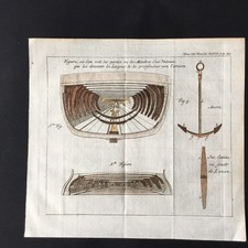 Rare Gravure XVIIIè Marine