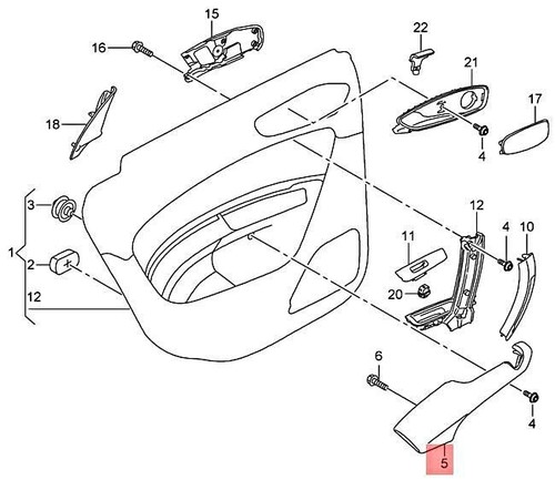 Audi armrest leatherette - armrest,