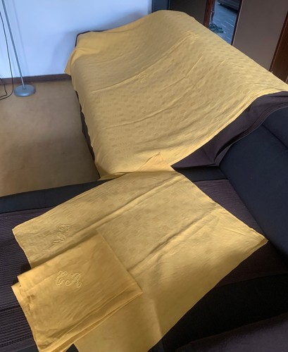 Nappe ancienne vintage - , jaune