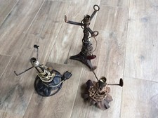 LOT de 3 ANCIEN PIED DE LAMPE