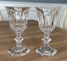 VAL ST LAMBERT Metternich 6 3/8” Water Goblet Belgium Crystal - Set of 2 - Great