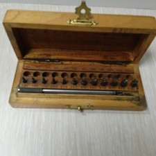 Bergeon Countersink  Set    No 30007  incomplete and rusty E