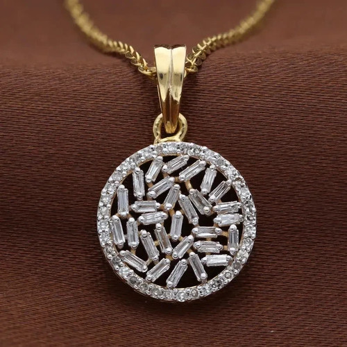 Pendentif baguette femme or - pendentif,