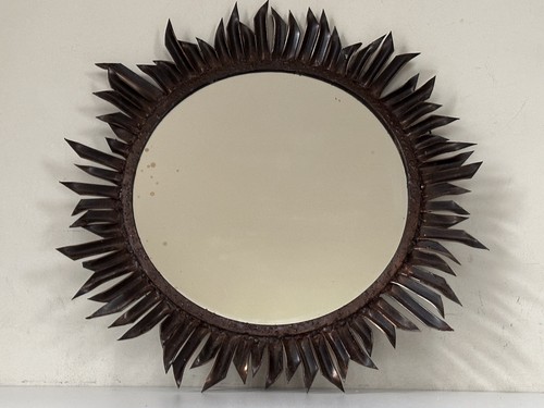 Miroir soleil chardon - soleil, métal