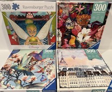 4x LOT Ravensburger TINKER BELL / Flowers/HUMMINGBIRDS+ 300 Piece Puzzle Moment