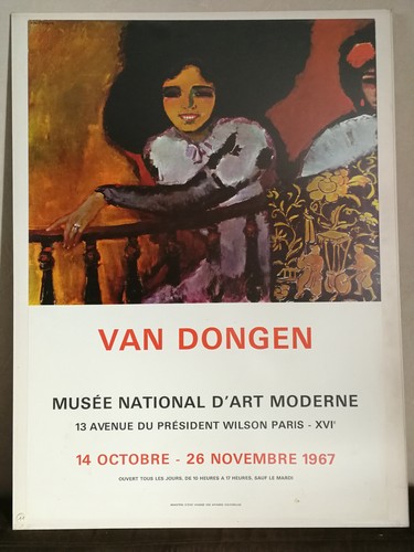 Van dongen affiche pour - dongen, "affiche