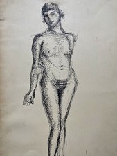 Dessin De Nu Féminin Portrait
