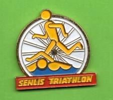 Pin's Lapel Pin Pins SENLIS TRIATHLON Cycling Bike Wheel Runner Swimmer