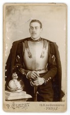 PHOTO CDV Claret à Paris, un cuirassier du 1er Rg casque cuirasse