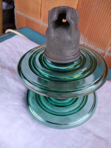 Ancien isolateur verre - ancien,
