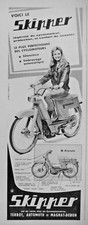 1960 SKIPPER MOPED PRESS ADVERTISEMENT SCOOTER COMFORT PROTECTION - TERROT
