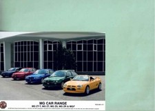 photo de presse / press photo original MG ZR ZS ZT MGF 06/2001
