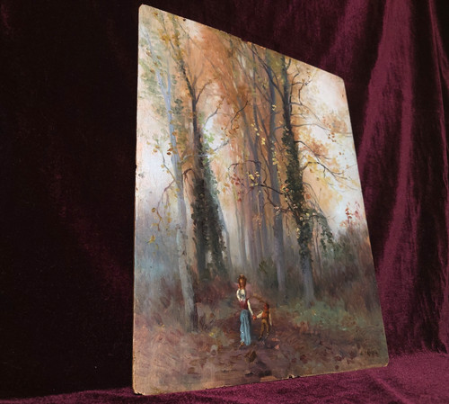 Tableau ancien peinture huile - ancien,