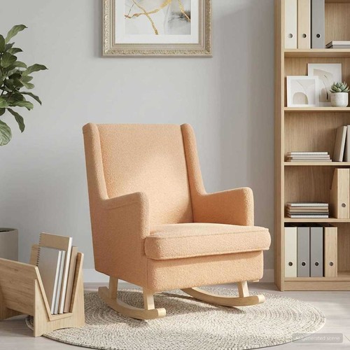 Chaise bascule bouclé - à,